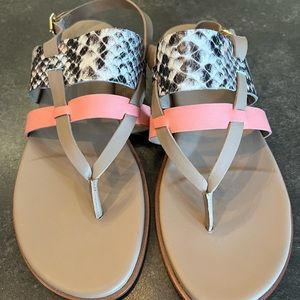 Reptile pink Cole Haan Sandals